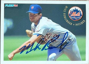 Mike Remlinger Signed 1994 Fleer Update Baseball Card - New York Mets - PastPros