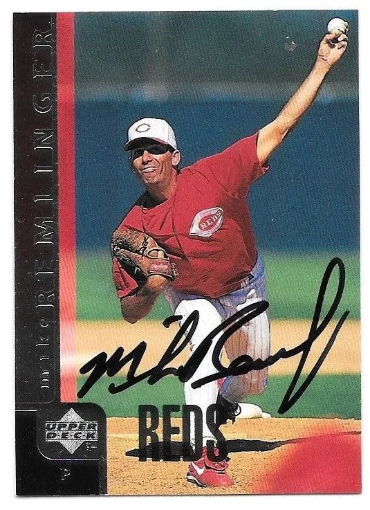 Mike Remlinger Signed 1998 Upper Deck Baseball Card - Cincinnati Reds
