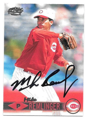 Mike Remlinger Signed 1999 Pacific Baseball Card - Cincinnati Reds - PastPros