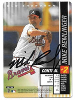 Mike Remlinger Signed 2002 MLB Showdown Baseball Card - Atlanta Braves