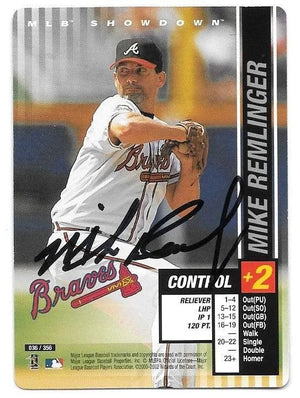 Mike Remlinger Signed 2002 MLB Showdown Baseball Card - Atlanta Braves