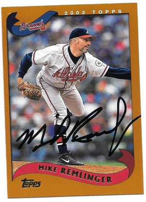 Mike Remlinger Signed 2002 Topps Baseball Card - Atlanta Braves - PastPros