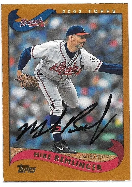 Mike Remlinger Signed 2002 Topps Limited Edition Baseball Card - Atlanta Braves
