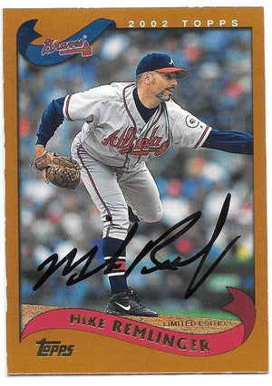 Mike Remlinger Signed 2002 Topps Limited Edition Baseball Card - Atlanta Braves - PastPros