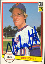 Mike Scott Signed 1982 Donruss Baseball Card - New York Mets