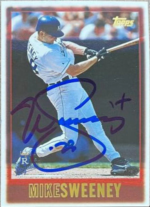 Mike Sweeney Signed 1997 Topps Baseball Card - Kansas City Royals