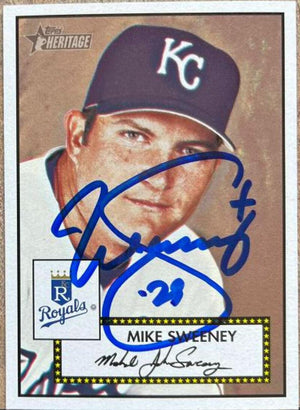 Mike Sweeney Signed 2001 Topps Heritage Baseball Card - Kansas City Royals - PastPros