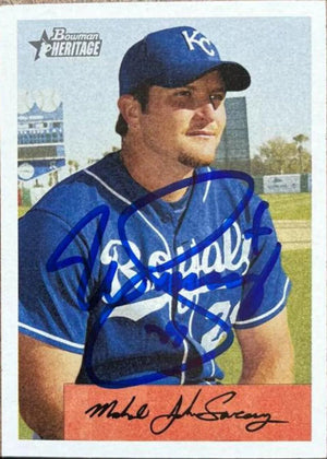 Mike Sweeney Signed 2002 Bowman Heritage Baseball Card - Kansas City Royals