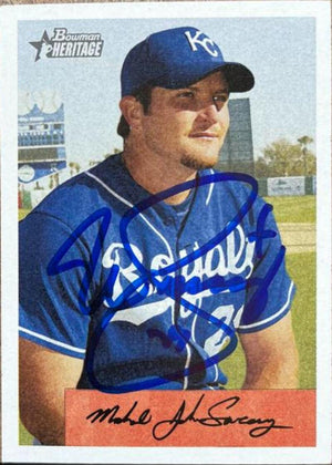 Mike Sweeney Signed 2002 Bowman Heritage Baseball Card - Kansas City Royals - PastPros