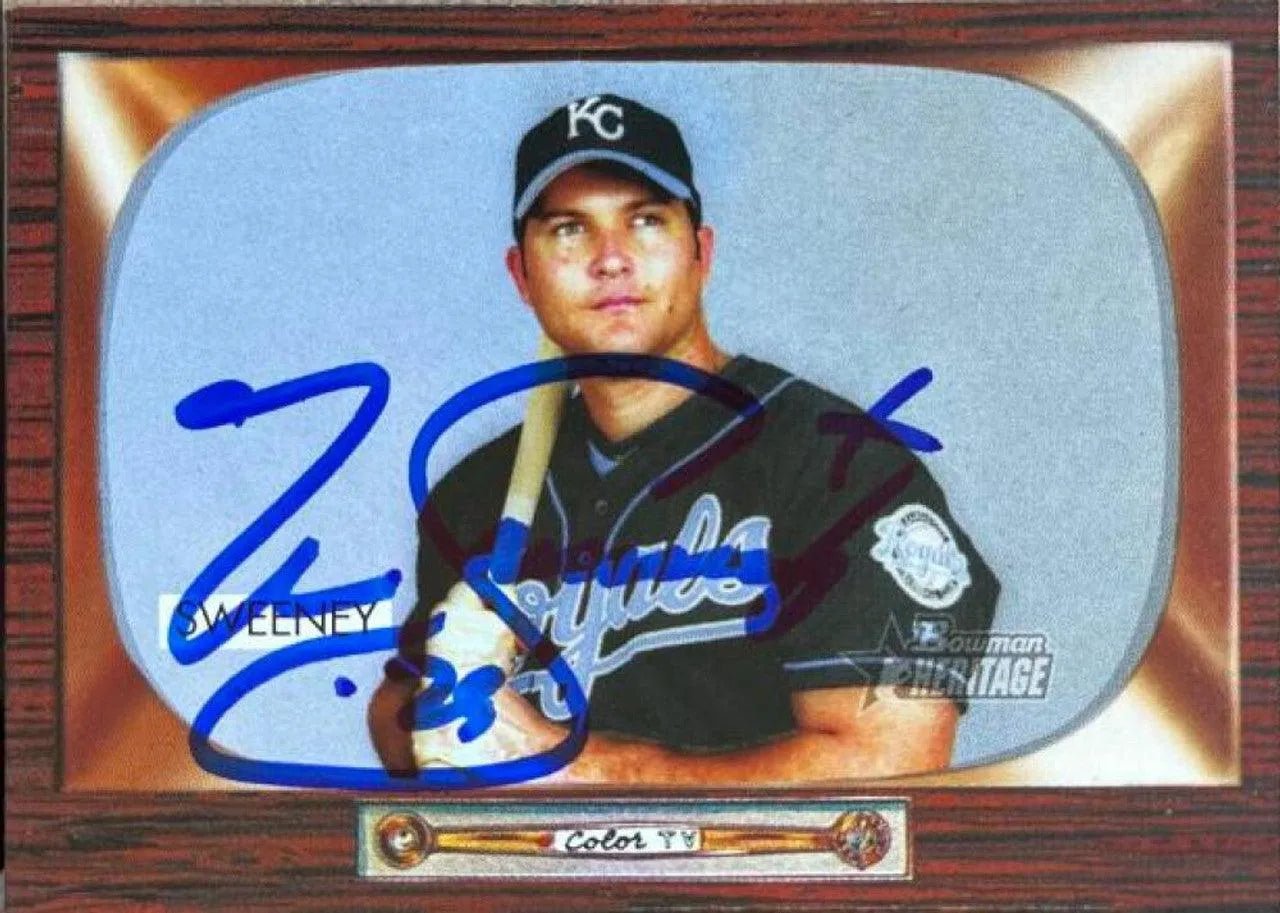Mike Sweeney Signed 2004 Bowman Heritage Baseball Card - Kansas City Royals