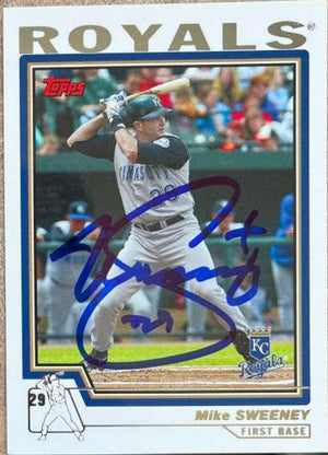 Mike Sweeney Signed 2004 Topps Baseball Card - Kansas City Royals
