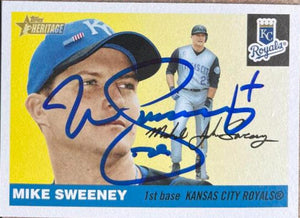 Mike Sweeney Signed 2004 Topps Heritage Baseball Card - Kansas City Royals - PastPros