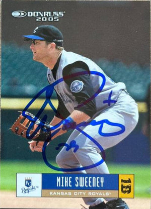 Mike Sweeney Signed 2005 Donruss Baseball Card - Kansas City Royals - PastPros