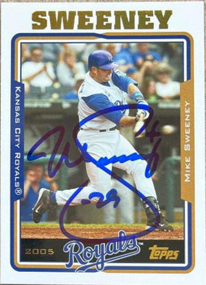 Mike Sweeney Signed 2005 Topps Baseball Card - Kansas City Royals - PastPros
