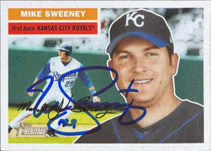 Mike Sweeney Signed 2005 Topps Heritage Baseball Card - Kansas City Royals - PastPros