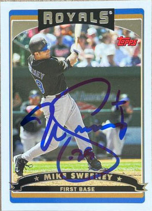 Mike Sweeney Signed 2006 Topps Baseball Card - Kansas City Royals - PastPros