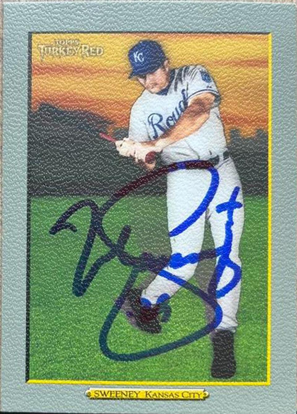 Mike Sweeney Signed 2006 Topps Turkey Red Baseball Card - Kansas City Royals - PastPros