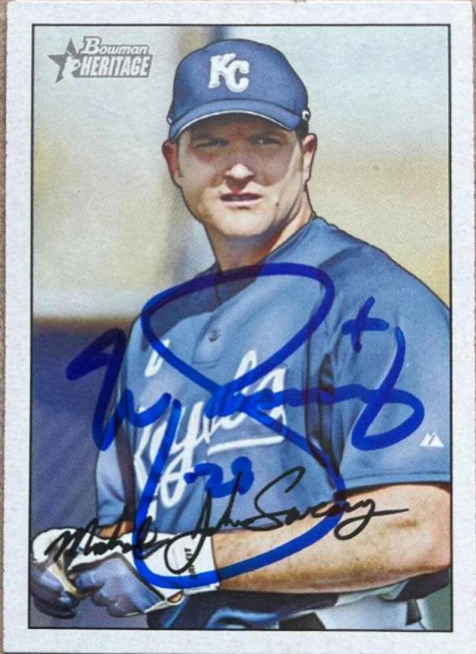 Mike Sweeney Signed 2007 Bowman Heritage Baseball Card - Kansas City Royals