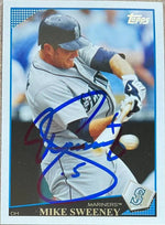 Mike Sweeney Signed 2009 Topps Updates & Highlights Baseball Card - Seattle Mariners