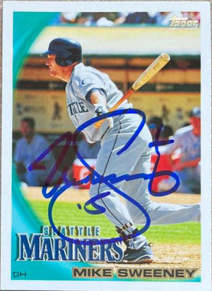 Mike Sweeney Signed 2010 Topps Baseball Card - Seattle Mariners - PastPros