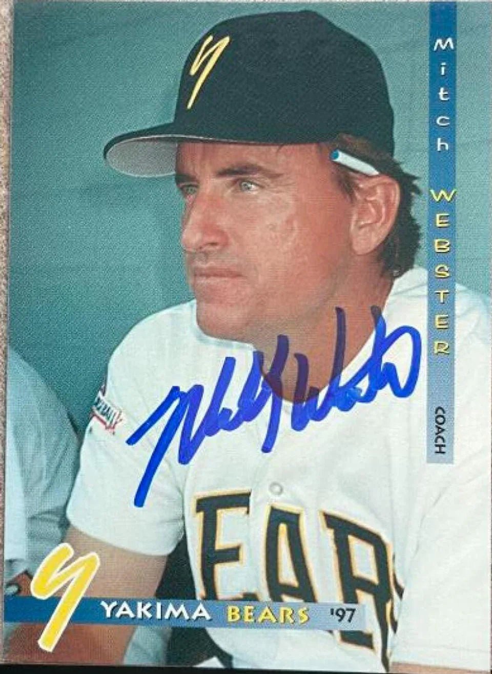 Mitch Webster Signed 1997 Grandstand Baseball Card - Yakima Bears #34