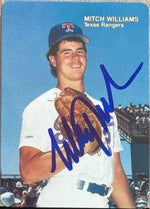 Mitch Williams Signed 1988 Mother's Cookies Baseball Card - Texas Rangers