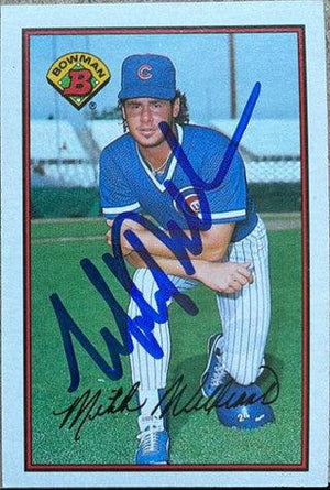 Mitch Williams Signed 1989 Bowman Baseball Card - Chicago Cubs - PastPros