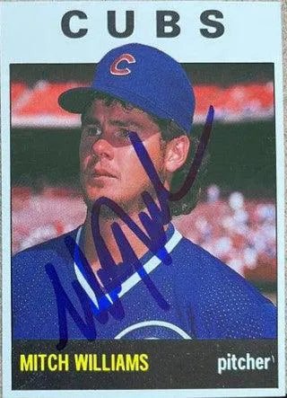Mitch Williams Signed 1989 SCD Baseball Price Guide Monthly Baseball Card - Chicago Cubs