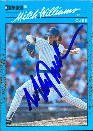 Mitch Williams Signed 1990 Donruss Best of the NL Baseball Card - Chicago Cubs - PastPros