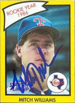 Mitch Williams Signed 1990 Kenner Starting Lineup Baseball Card - Chicago Cubs