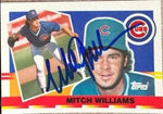 Mitch Williams Signed 1990 Topps Big Baseball Card - Chicago Cubs