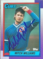 Mitch Williams Signed 1990 Topps Tiffany Baseball Card - Chicago Cubs