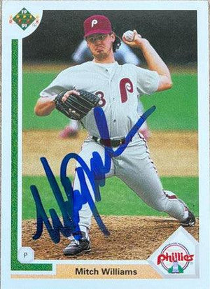 Mitch Williams Signed 1991 Upper Deck Baseball Card - Philadelphia Phillies - PastPros