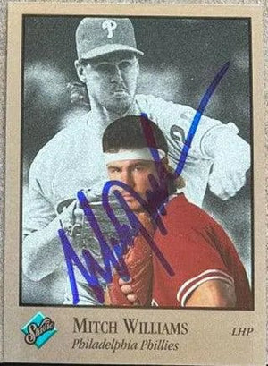Mitch Williams Signed 1992 Studio Baseball Card - Philadelphia Phillies