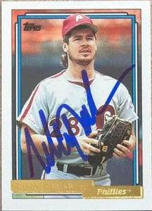Mitch Williams Signed 1992 Topps Gold Baseball Card - Philadelphia Phillies