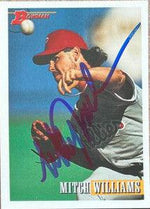 Mitch Williams Signed 1993 Bowman Baseball Card - Philadelphia Phillies - PastPros