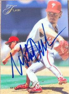 Mitch Williams Signed 1993 Flair Baseball Card - Philadelphia Phillies - PastPros