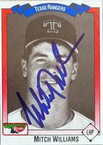 Mitch Williams Signed 1993 Keebler Baseball Card - Texas Rangers