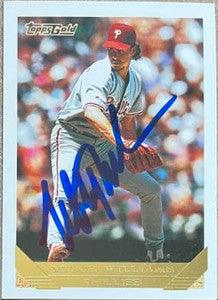 Mitch Williams Signed 1993 Topps Gold Baseball Card - Philadelphia Phillies - PastPros