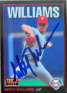 Mitch Williams Signed 1993 Triple Play Baseball Card - Philadelphia Phillies - PastPros