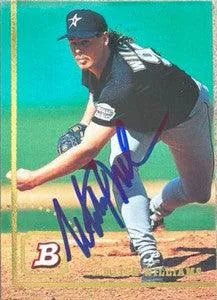 Mitch Williams Signed 1994 Bowman Baseball Card - Houston Astros