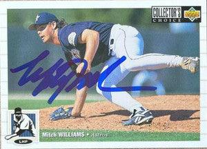 Mitch Williams Signed 1994 Collector's Choice Baseball Card - Houston Astros - PastPros