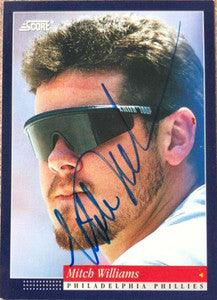 Mitch Williams Signed 1994 Score Baseball Card - Philadelphia Phillies - PastPros