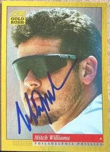 Mitch Williams Signed 1994 Score Gold Rush Baseball Card - Philadelphia Phillies