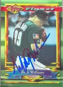 Mitch Williams Signed 1994 Topps Finest Baseball Card - Houston Astros