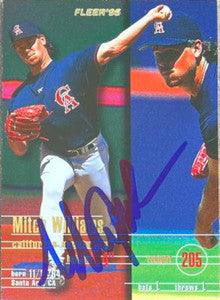 Mitch Williams Signed 1995 Fleer Baseball Card - California Angels - PastPros