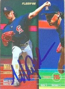Mitch Williams Signed 1995 Fleer Baseball Card - California Angels - PastPros