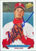 Mitch Williams Signed 2005 Topps All-Time Fan Favorites Baseball Card - Philadelphia Phillies