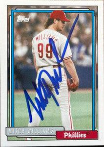 Mitch Williams Signed 2012 Topps Archives Baseball Card - Philadelphia Phillies - PastPros