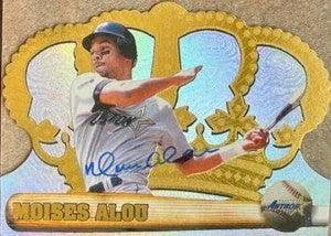 Moises Alou Signed 1998 Pacific Crown Royale Baseball Card - Houston Astros